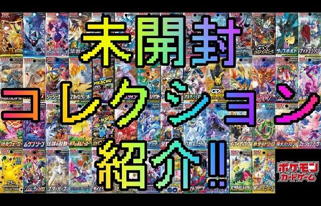 [ポケカ]僕のポケモンカードの未開封コレクションを紹介します