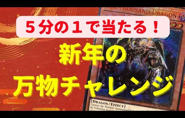 【遊戯王】1/5で当たる！新年の万物チャレンジ