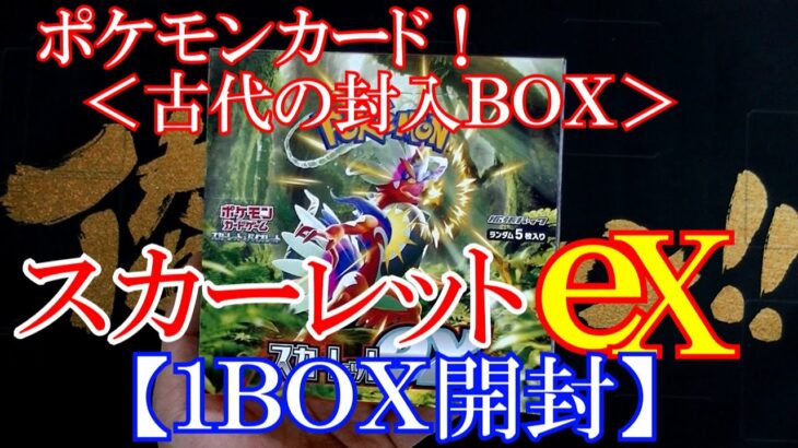 【ポケモンカード】新弾＜スカーレット＞BOX開封！