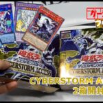 【遊戯王開封】今年こそは遊戯王をもっと楽しむぞ！ということでCYBERSTORM ACCESS2箱開封！！