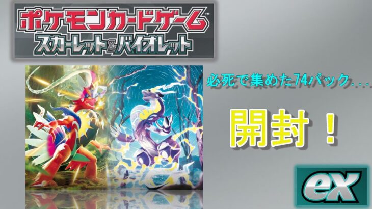 【ポケカ/ポケモンカード】新弾!!スカーレッド＆ヴァイオレッド開封!!トレーナーSR、SAR出ました #開封動画