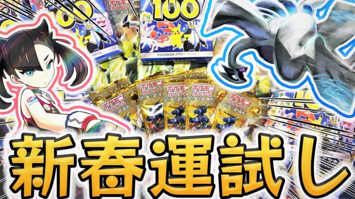 【ポケモンカード開封】新年運試しにパックを大量開封するぞ！！【VSTARユニバース】【パラダイムトリガー】【スタートデッキ100】