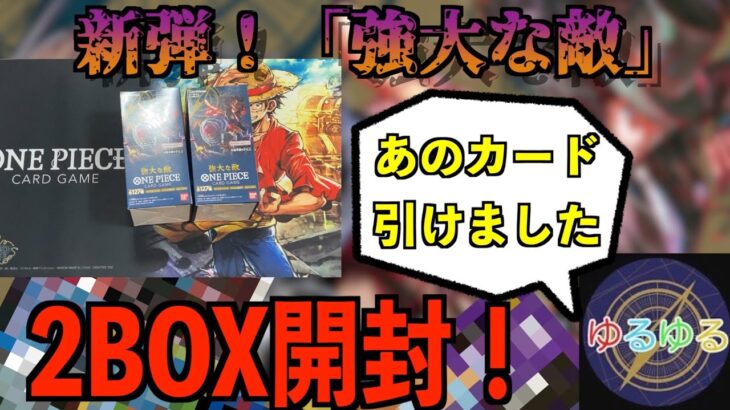 新弾！強大な敵を2BOX開封！噂のあのカードが登場！？【ワンピースカード】【開封動画】