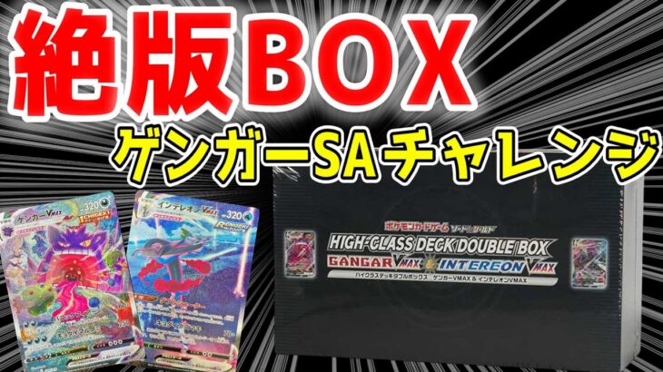 【絶版BOX開封】高騰中のゲンガーSAを狙ったら大変なことになった