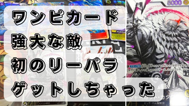 ワンピカード｜強大な敵、初のリーパラGETしちゃった! ワンピースカード