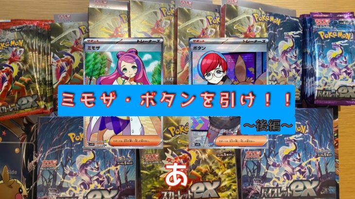 【開封】最新弾ポケモンカードSVのトップレアをぶち抜け！〜後編〜【ポケモンカードexバイオレットex】