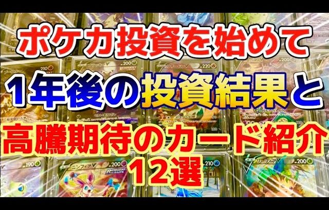 【ポケカ投資を始めて1年】投資結果と高騰期待のカード12選紹介！！