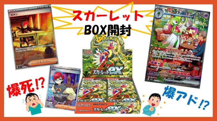 【開封動画】！ポケモンカード　スカーレット1BOX！