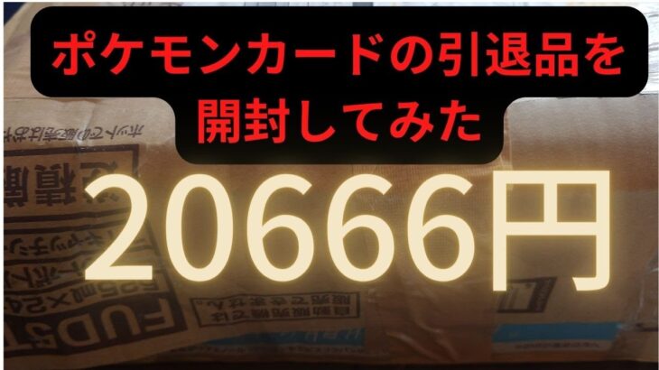 【ポケモンカード】20666円の引退品を開封してみた