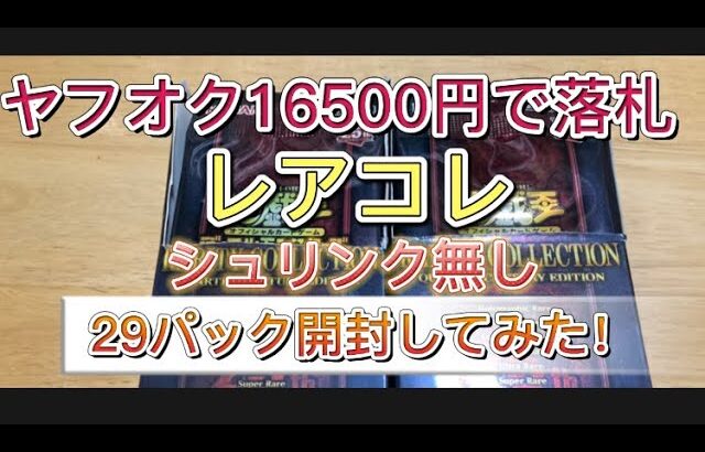 【遊戯王OCG】レアコレ　レアリティコレクション　ヤフオク16500円で落札した29パック開封してみた！