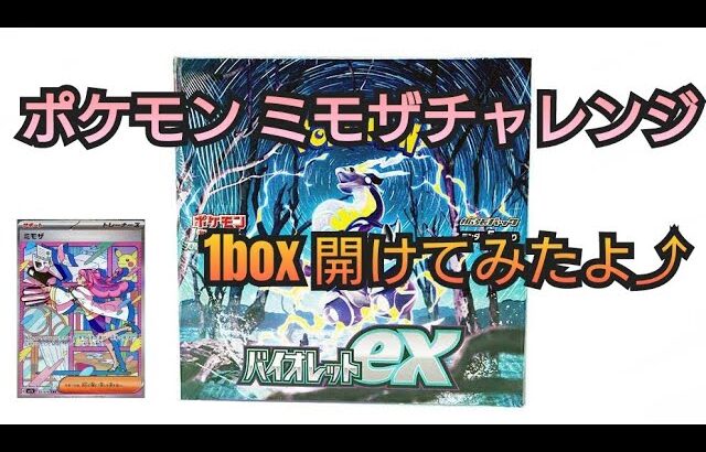 ポケモンカードゲーム スカーレット&バイオレット 拡張パック バイオレットex  1BOX開封してみたよ￼