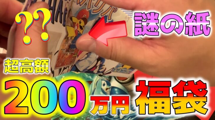 【ポケカ】200万円の高額福袋を開封したらピカチュウ軍団襲来！？エモすぎて感動の嵐！！【ポケモンカード】