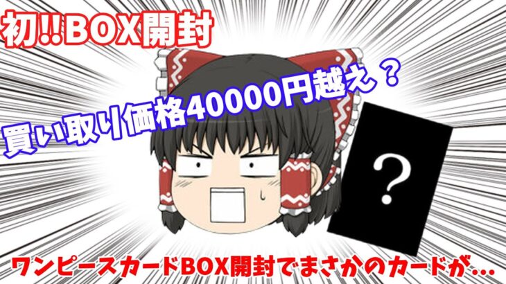 初！ワンピースカードBOX開封でまさかのカードが？