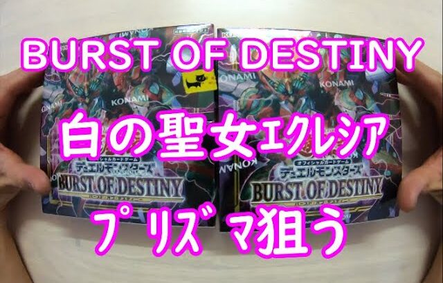 【遊戯王】BURST OF DESTINYﾎﾞｯｸｽ開封　1箱目