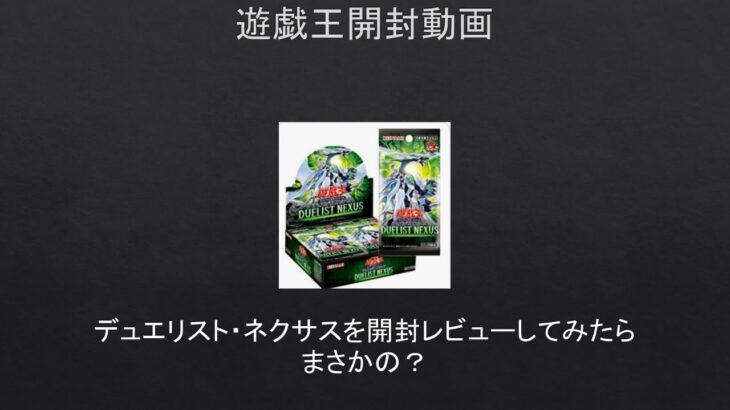 【遊戯王】デュエリスト・ネクサスを開封レビューしてみたらまさかの？