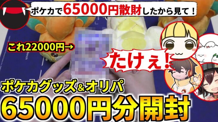 久しぶりの高額購入！ポケカグッズ＆オリパを『65000円』購入して開封するぞ！とりっぴぃ フルコン まお バケゆかとポケカ開封(ポケカ ポケモンカード)