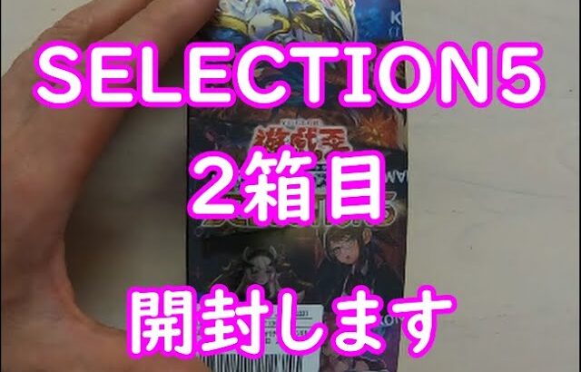 【遊戯王】SELECTION5　2箱目開封!!!