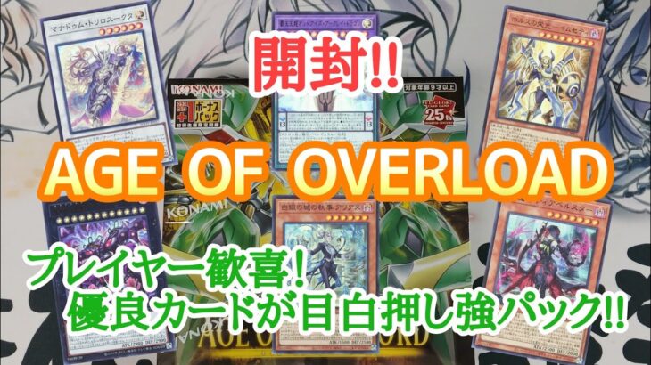 【遊戯王】　新弾『AGE OF OVERLORD』を開封