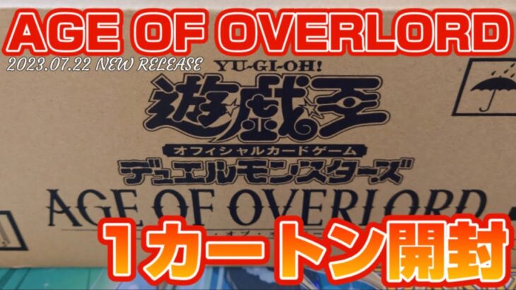 【遊戯王／BOX開封】期待と不安を胸に、最新弾をカートン開封【AGE OF OVERLORD】