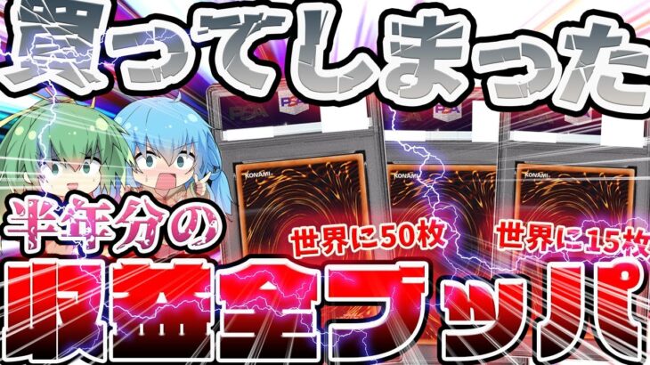 【 遊戯王 】総額〇〇万円！！？半年間で得た収益を全部使って、欲しかったカードを爆買いした結果..世界に数枚しかない希少カードを手に入れてしまった…！？【 PSA 25th オリパ ポケカ 】