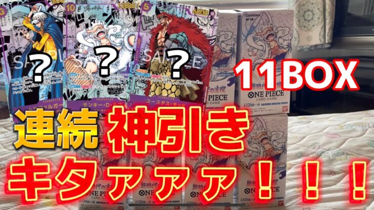 【神回】新時代の主役11BOX開封でコミパラ2枚神引きした w【ワンピースカード】