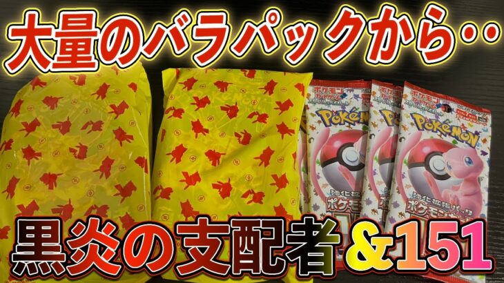 【ポケカ】151と黒炎の支配者 開封で言葉を失った・・。 ポケモンカード