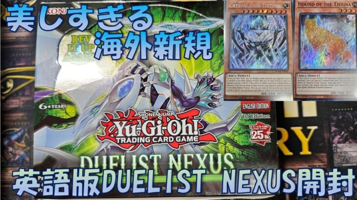 【遊戯王】英語版Duelist Nexus1BOX開封 美しすぎる海外新規ティスティナ！【英語版】