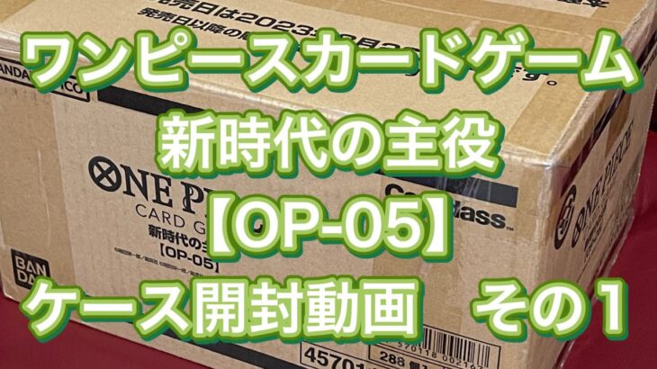 ワンピースカードゲーム新時代の主役【OP-05】ケース開封動画　その1