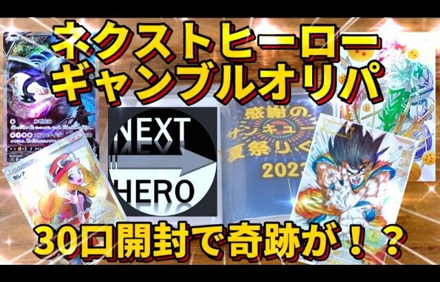 【オリパ開封】〈SDBH〉〈ポケカ〉ネクストヒーローのギャンブルオリパ30口で爆アド狙います！