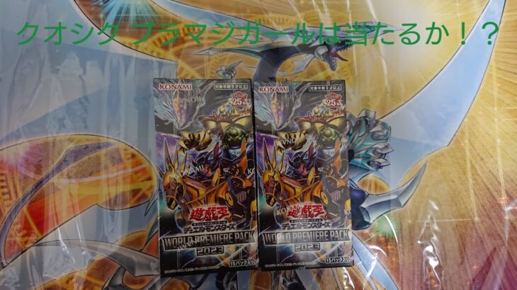 遊戯王 WORLDPREMIUM PACK2023 2箱開封！