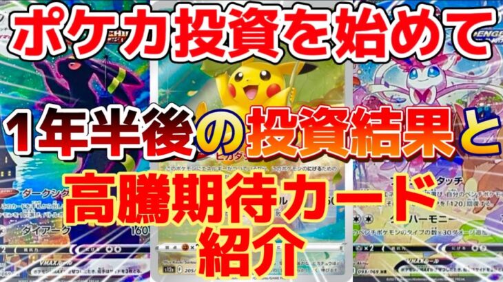 【ポケカ投資を始めて1年半】投資結果と高騰期待のカードを紹介！