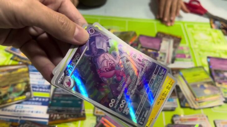 再販で買えたクレイバースト50パックから重いパックを開けてナンジャモSAR当てるぞー！ポケモンカード開封