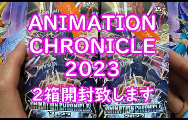 【遊戯王】　ANIMATION CHRONICLE 2023　2箱開封してみます