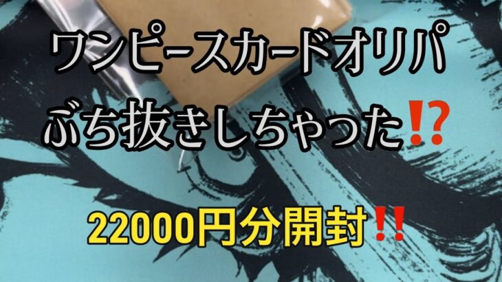 【ワンピカード】ワンピースカードオリパ開封！ぶち抜きオリパ！22000円分！8パックサボ&ローコミパラ神引きなる⁉️