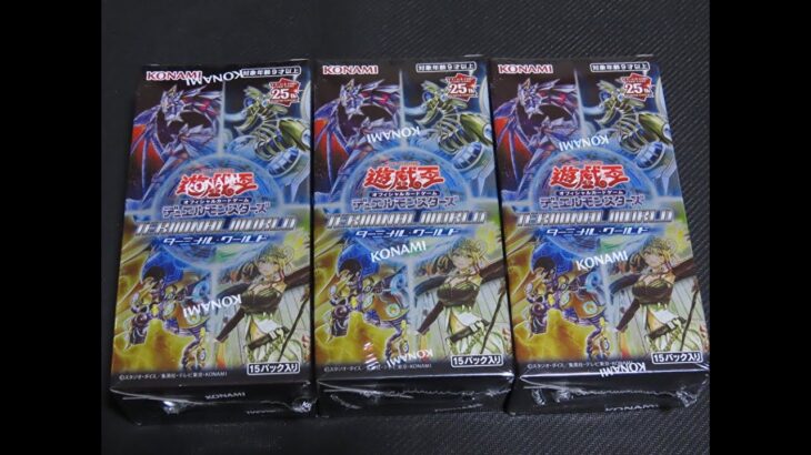 #遊戯王新弾 【ターミナルワールド】３BOX開封！