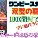 【ワンピースカード】双璧の覇者BOX開封でアド確のパラレル！？【はじめました】