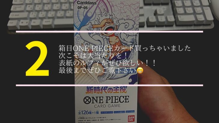 ONE PIECEカード2箱目開封動画！！