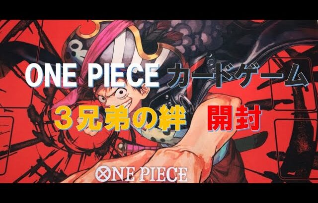 【ONE PIECE】ONE PIECEカードゲーム　３兄弟の絆　開封【開封】