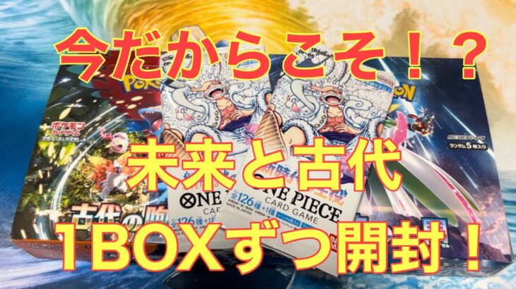 未来と古代を1BOX開封した件【ポケカ】【パック開封】