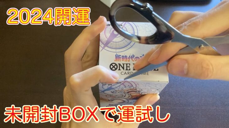 【祝】2024年の運勢をワンピースカードの未開封BOXに委ねてみた