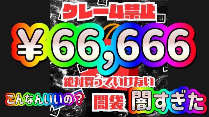 【ワンピースオリパ】BASEのアローラさんで販売された限定１つの福袋でなく66,666円の闇袋が闇すぎた件