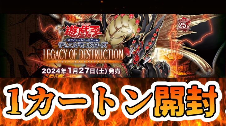 【遊戯王】 LEGACY OF DESTRUCTION1カートン開封！この封入率は？