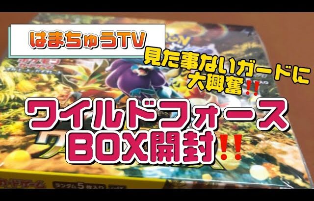 【ワイルドフォース開封】知らないカードが出てきた‼️発売日にポケモンbox開封✨　#ワイルドフォース #サイバージャッジ