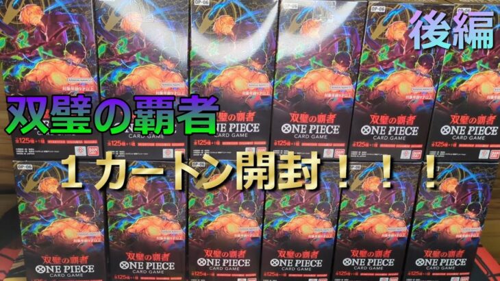 双璧の覇者１カートン開封！！！【後編】#onepiece #ワンピースカード #開封動画 #双璧の覇者