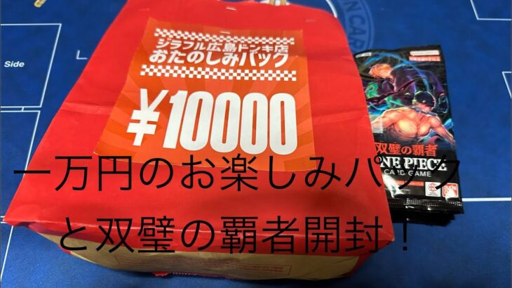 [ポケカ•ワンピカ]お楽しみパックと双璧の覇者開封！