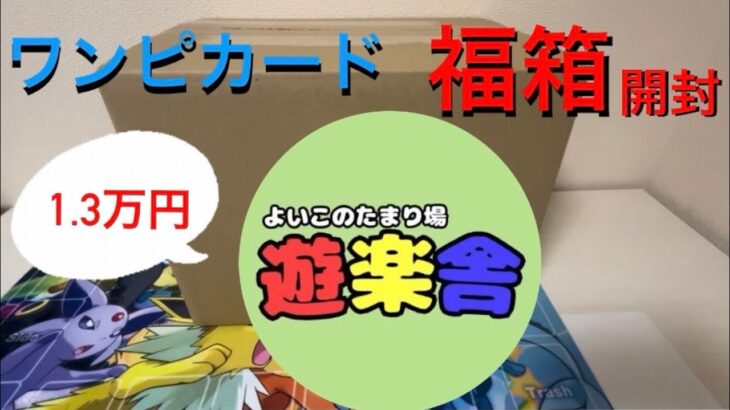 【福袋開封】遊楽舎のワンピースカード1.3万円福箱を開封！ぼったくりでも問題なし！新店舗応援購入【ワンピカ】