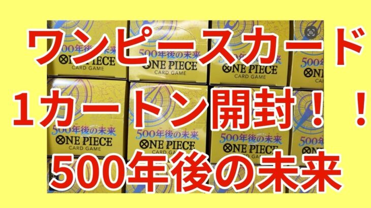 【ワンピカード】ワンピースカード発売日1カートン開封！即日開封！コミパラGET⁉️500年後の未来！