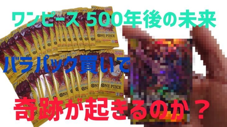 【開封動画】ワンピース500年後の未来 バラパックで奇跡を起こす！