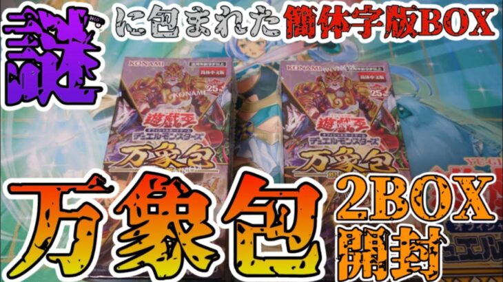 【遊戯王／BOX開封】封入内容不明の簡体字版BOXを開封した結果＆オマケ付き【万象包／LEGACY OF DESTRUCTION】