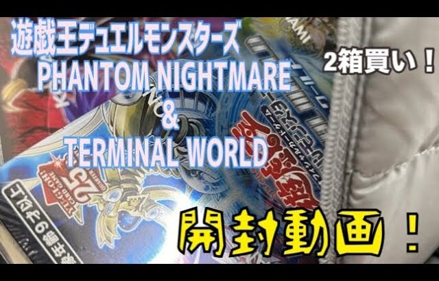 【開封動画】【遊戯王カード】🎯PHANTOM  NIGHTMARE  & TERMINAL WORLD